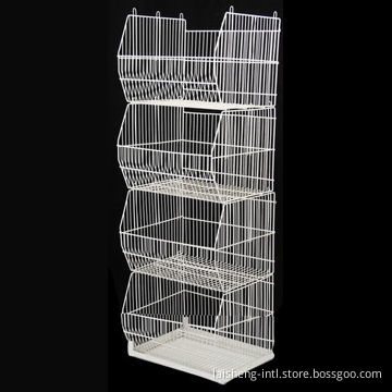 Display Wire Rack with Steel Wire Construction and Durable Powder-coated Finish